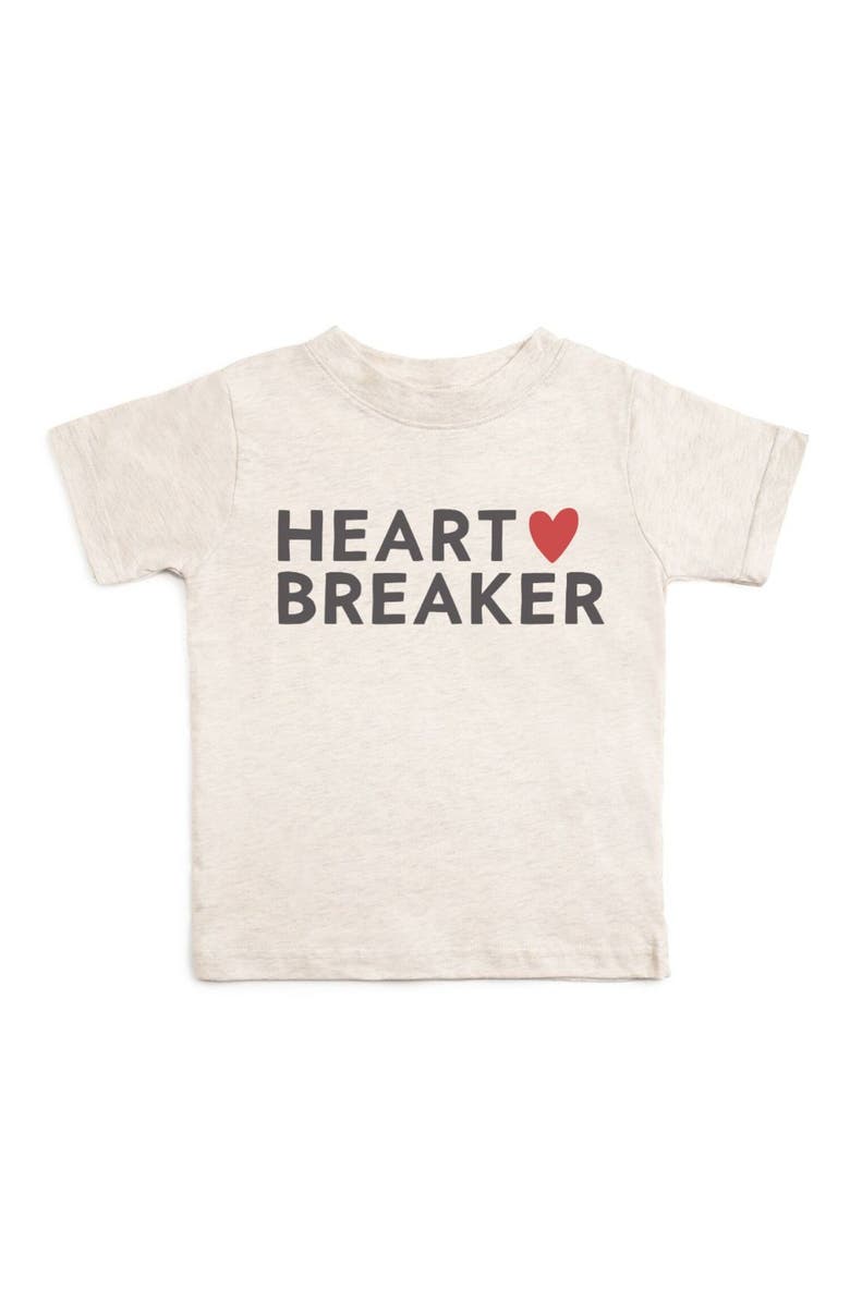 Sweet Wink Heartbreaker Valentine
s Day Short Sleeve T-Shirt, Main, color, Natural Heather