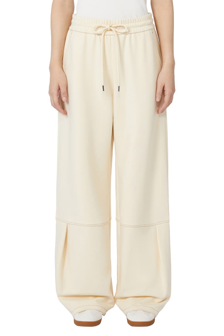 Panfilo Tie Waist Wide Leg Pants, Main, color, IVORY