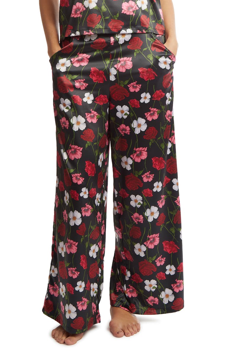 Hanky Panky Luxe Satin Pajama Pants, Main, color, 