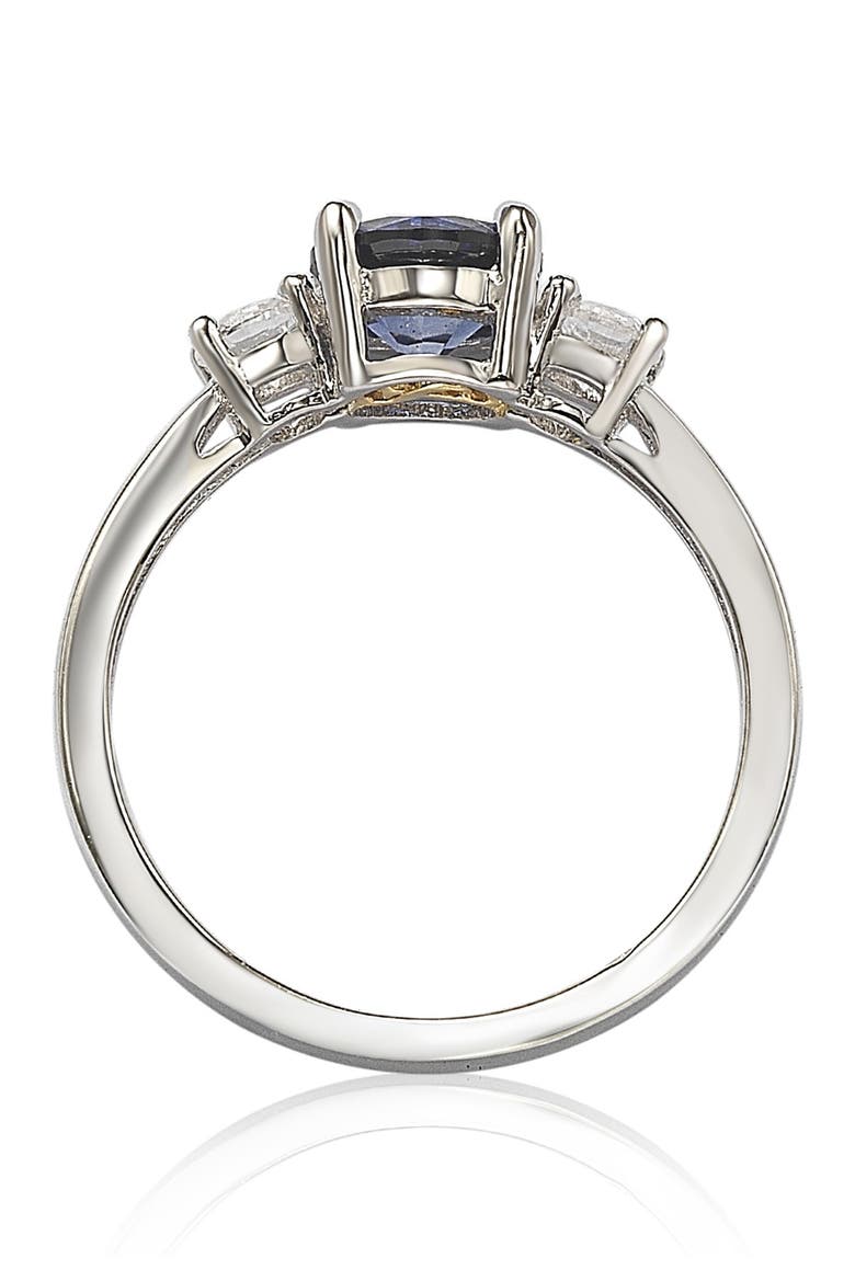 White & Blue Sapphire Ring, Alternate, color, BLUE