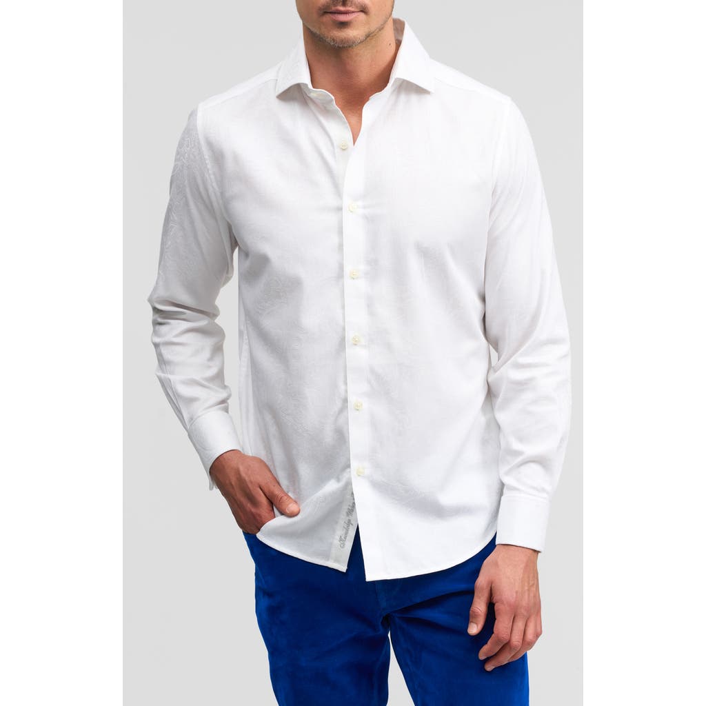 Robert Graham Waycross Long Sleeve Shirt In White