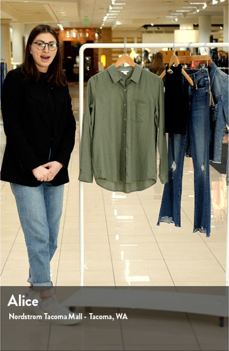 Casual Linen Blend Button-Up Shirt, sales video thumbnail