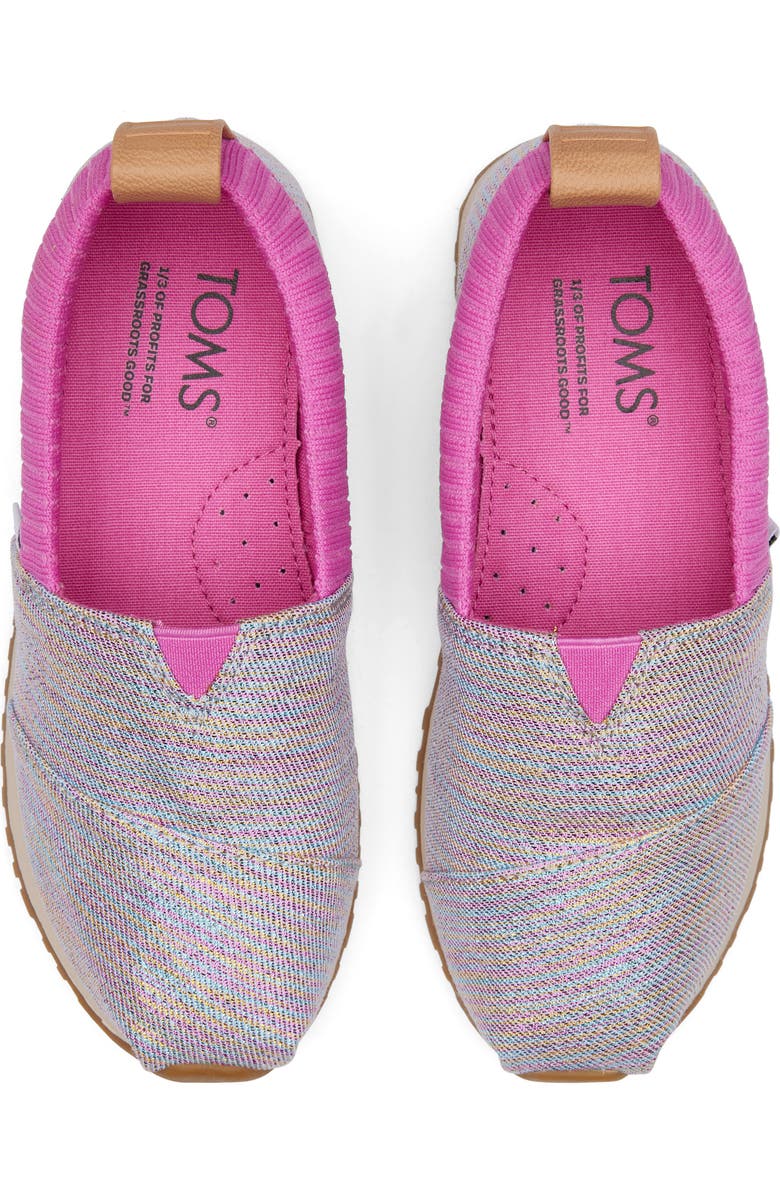 TOMS Kids' Alpargata Resident Slip-On Sneaker, Alternate, color, Pink