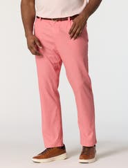 Oak Hill by DXL Big & Tall 5-Pocket Linen-Blend Tech Pants
