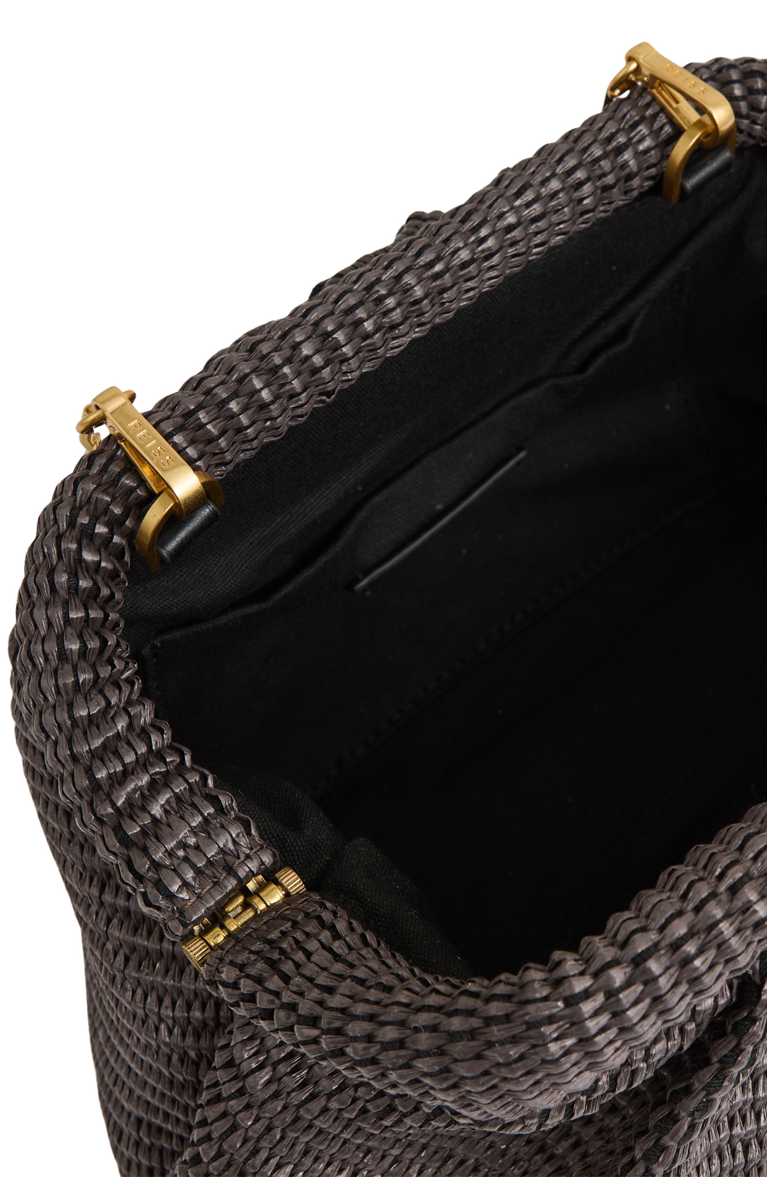 Reiss Gia Woven Clutch, Alternate, color, 