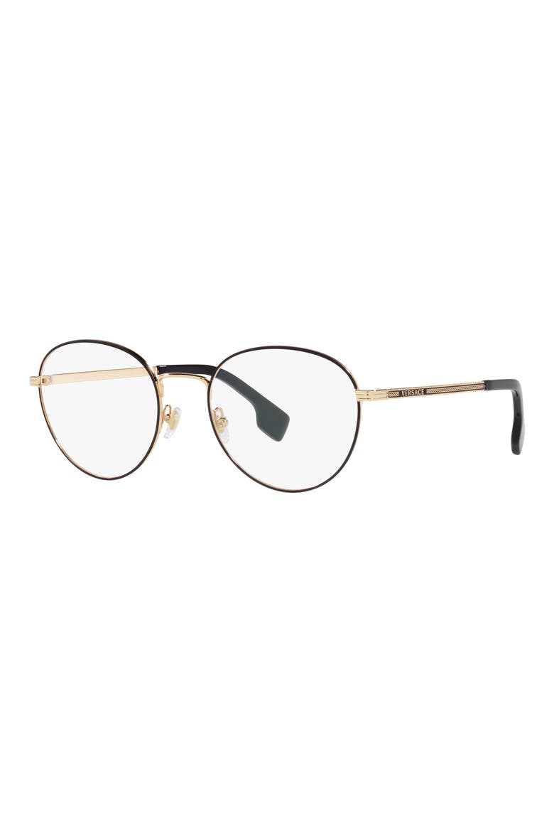 53mm Round Optical Glasses, Alternate, color, MATTE BLACK