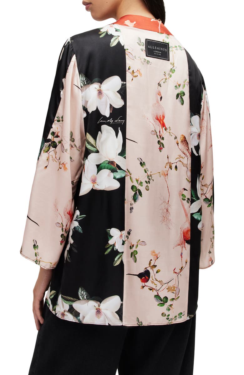 AllSaints Casi Fabia Floral Open Front Jacket, Alternate, color,