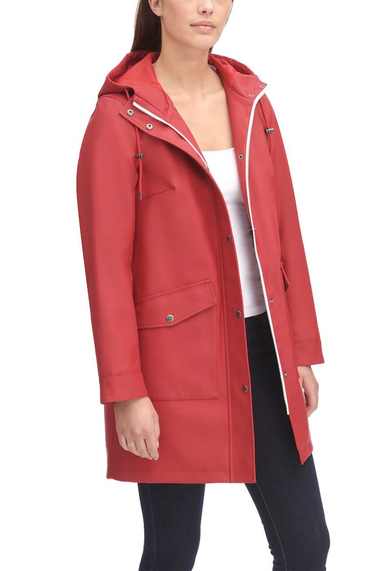 Levi's® Rain Jacket, Main, color, RED