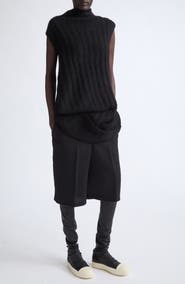 Rick Owens Babel Cashmere & Silk Ribbed Sweater