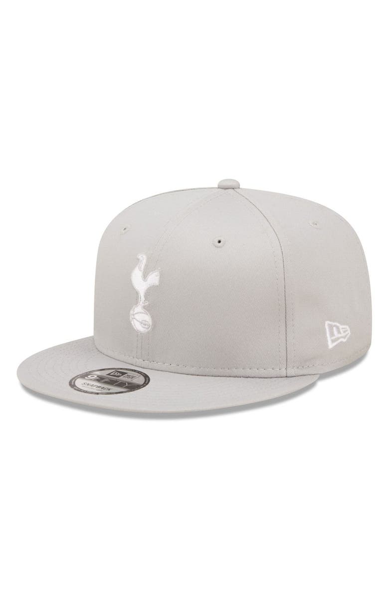 New Era Men's New Era Gray Tottenham Hotspur Logo 9FIFTY Snapback Hat, Alternate, color, 