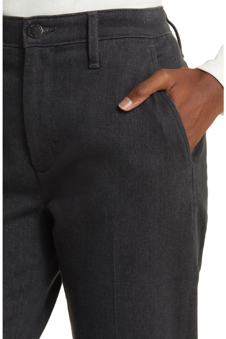 Caden High Waist Stretch Crop Slim Straight Leg Jeans, Alternate, color, CHARCOAL STONE