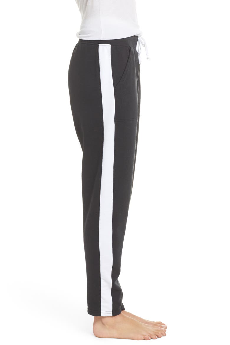 Stripe Track Pants, Alternate, color, BLACK/ WHITE