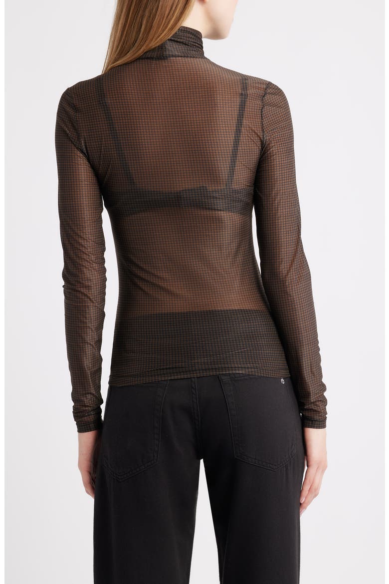 The Hoisery Turtleneck Top, Alternate, color, AMERICANO MULTI