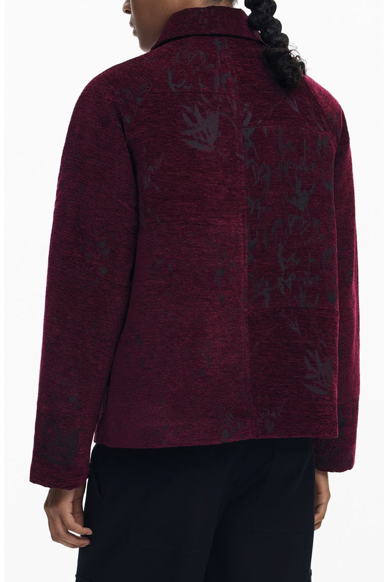 Short Coat, Alternate, color, BURGUNDY