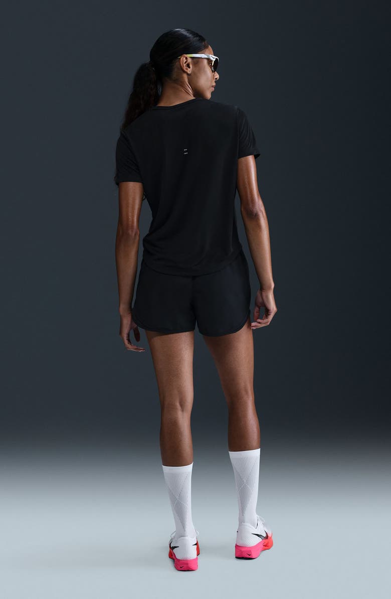 Nike Tempo Dri-FIT Short Sleeve Running Top, Alternate, color, Black/ Reflective Silv