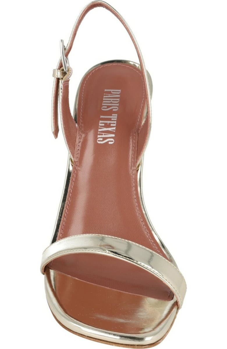 Paris Texas Bea Mirrored Metallic Slingback Sandal, Alternate, color, Gold