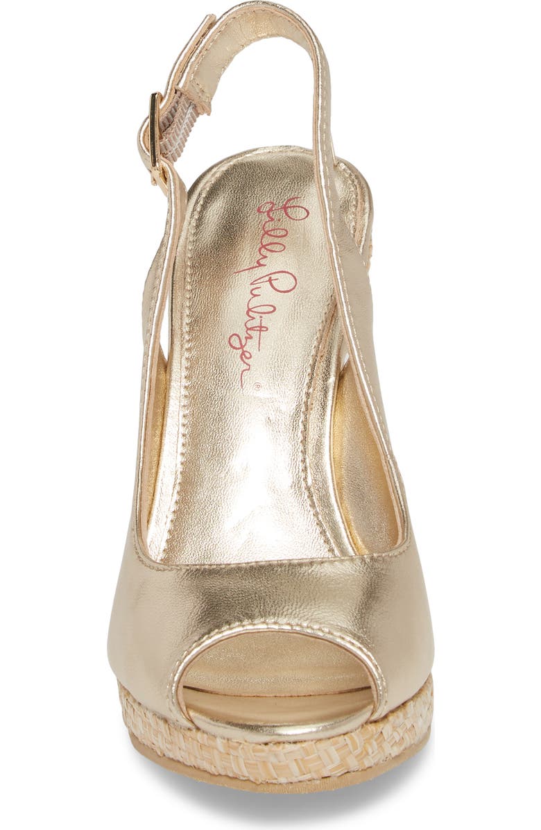 Lilly Pulitzer<sup>®</sup> Kristin Slingback Wedge Sandal, Alternate, color,