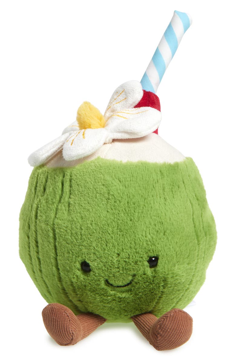 Jellycat Amuseables Aruba Coconut Plush Toy, Main, color, 