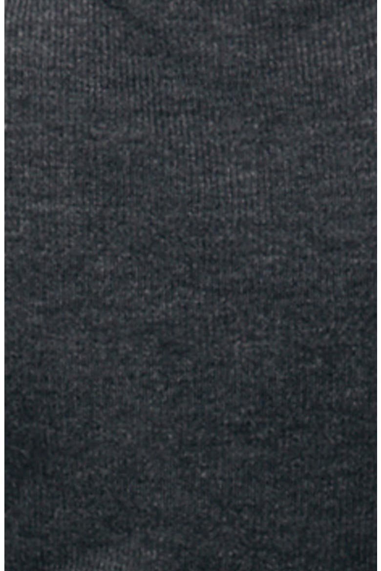 Evie Frill Hem Long Sleeve Rib Maternity Dress, Alternate, color, CHARCOAL
