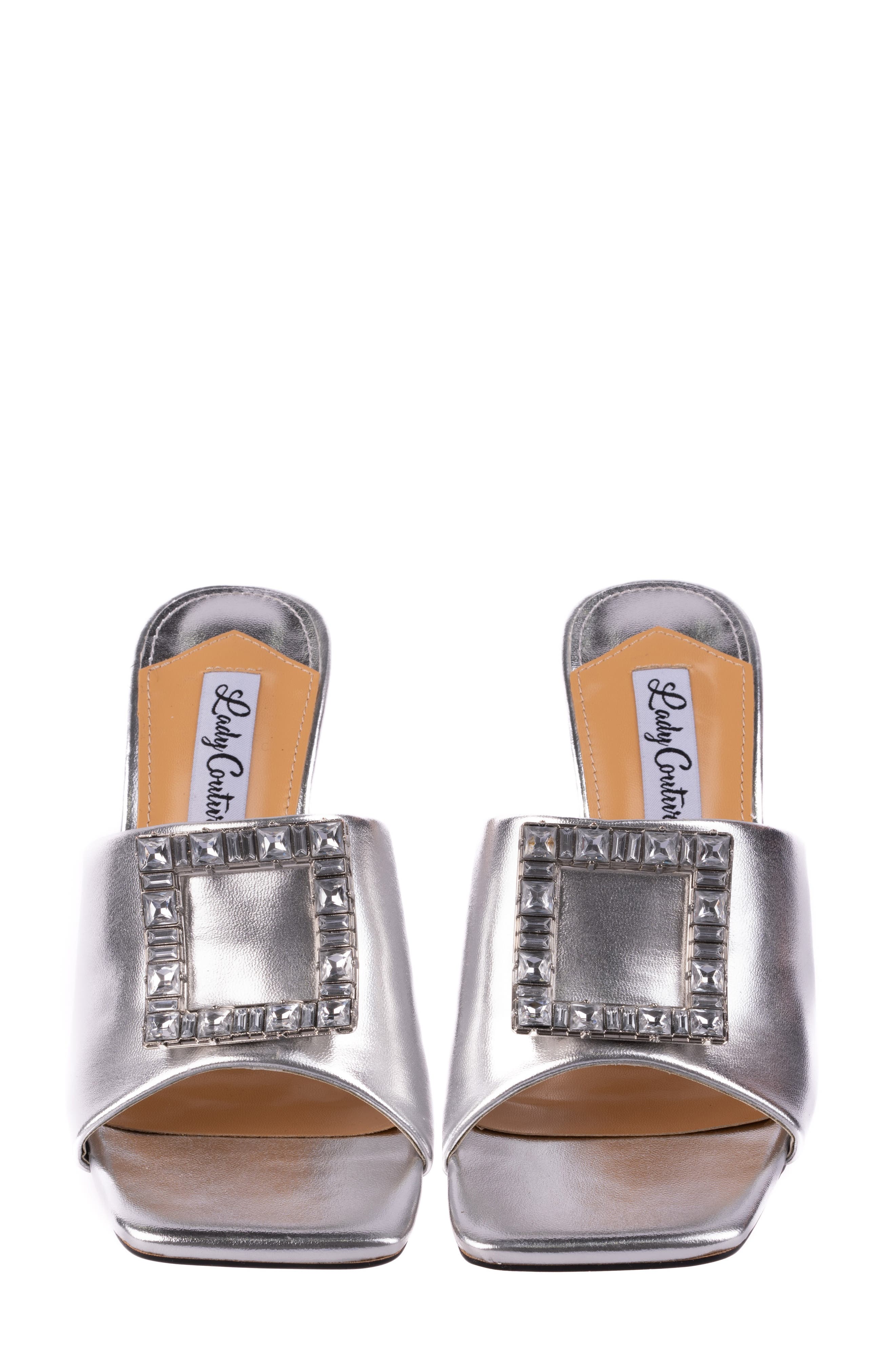 Casino Slide Sandal, Alternate, color, SILVER