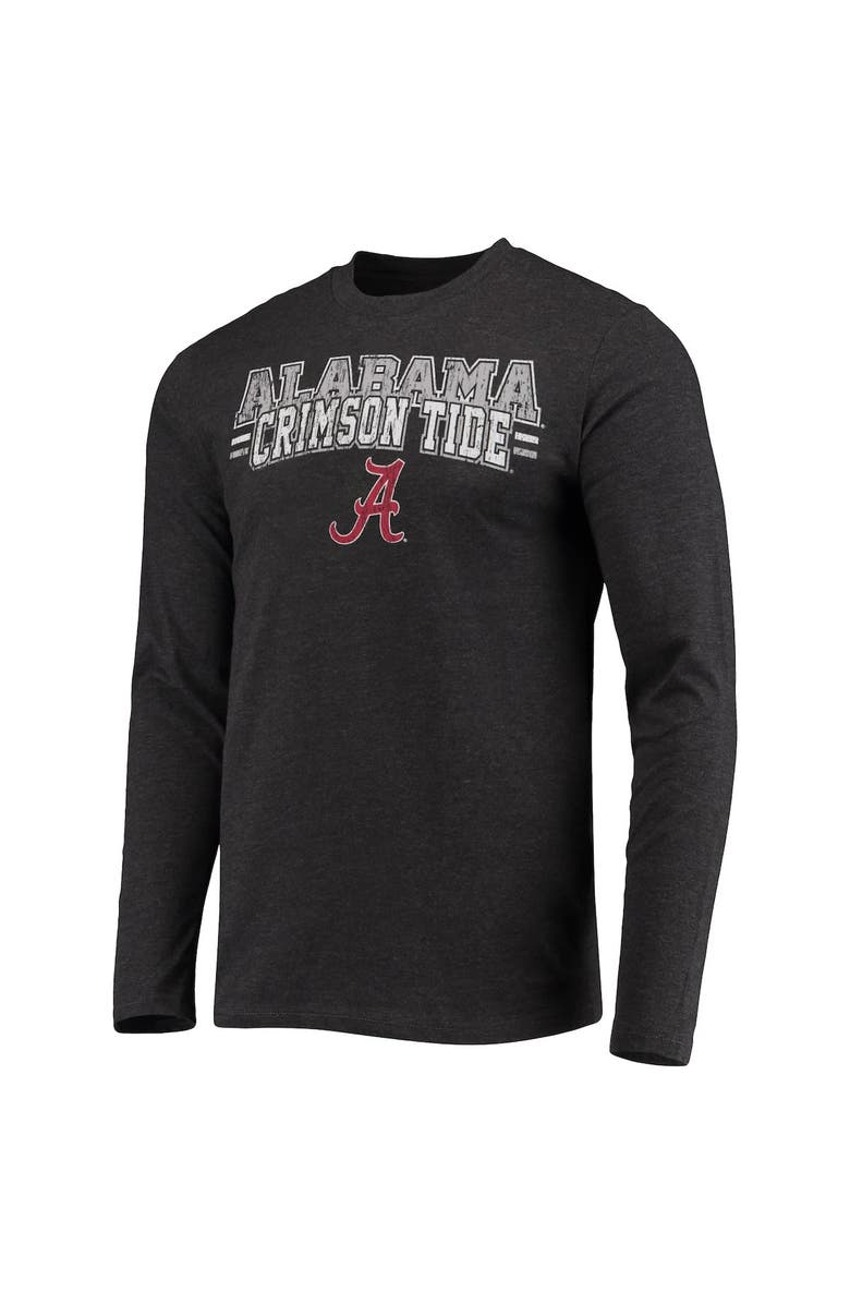 CONCEPTS SPORT Men's Concepts Sport Crimson/Heathered Charcoal Alabama Crimson Tide Meter Long Sleeve T-Shirt & Pants Sleep Set, Alternate, color, 