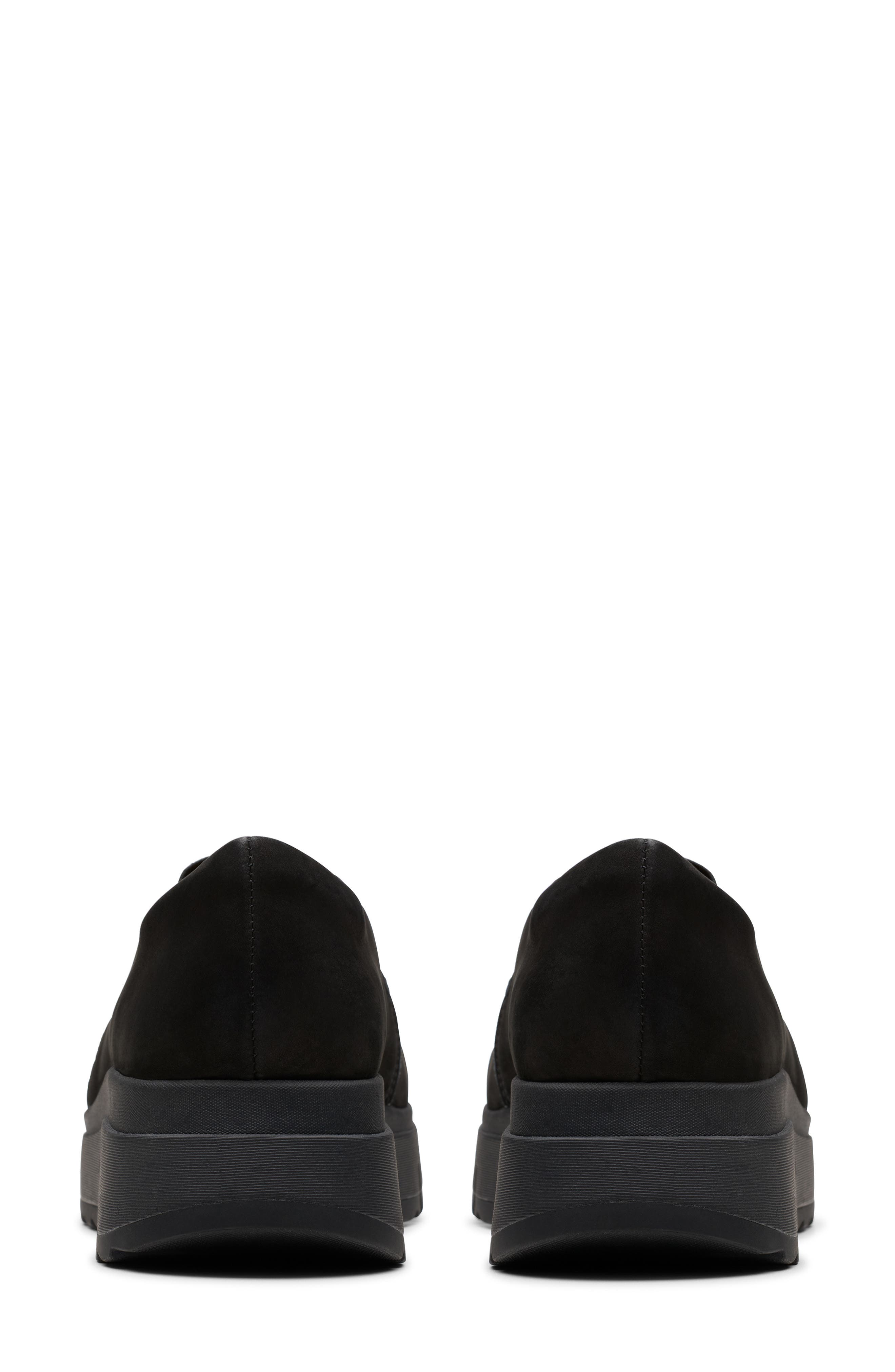 Clarks<sup>®</sup> Loriini West Platform Wedge Loafer, Alternate, color, Black