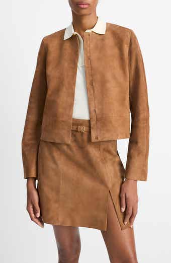 Vince Crop Suede Jacket