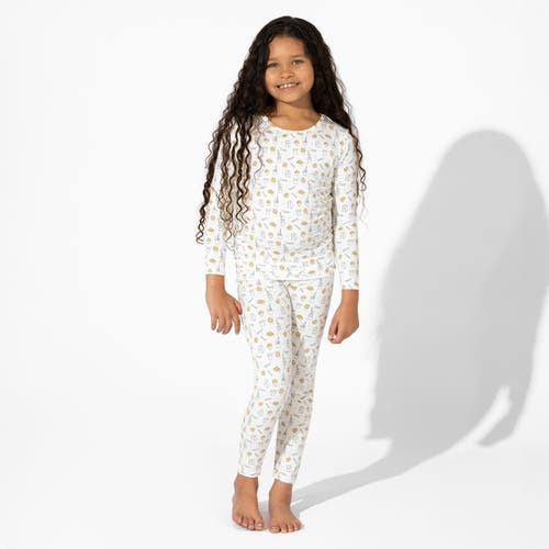Bellabu Bear Kids' Milk & Cookies Set Of 2 Piece Pajamas In Multi