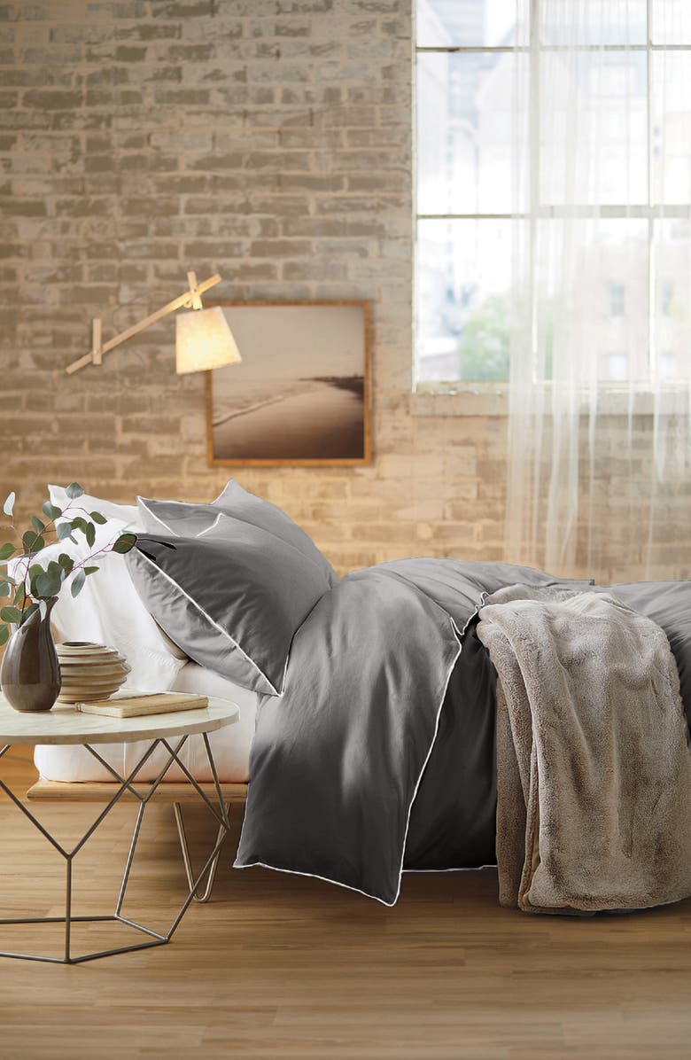 Nordstrom 400 Thread Count Sateen Duvet Cover & Shams Set, Alternate, color,