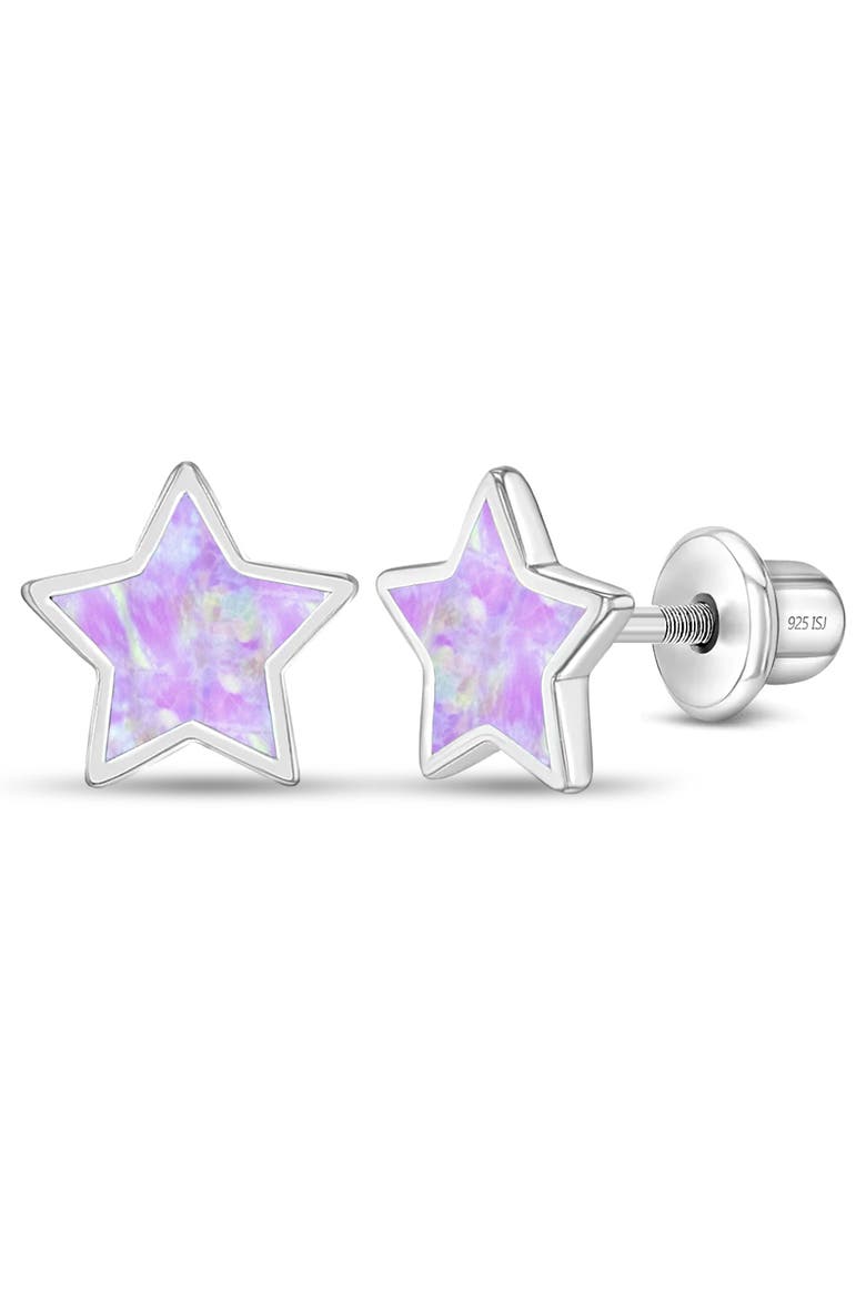 Sparkle Star Earrings, Main, color, Lavender