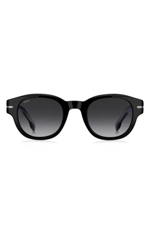 48mm Gradient Small Rectangular Sunglasses