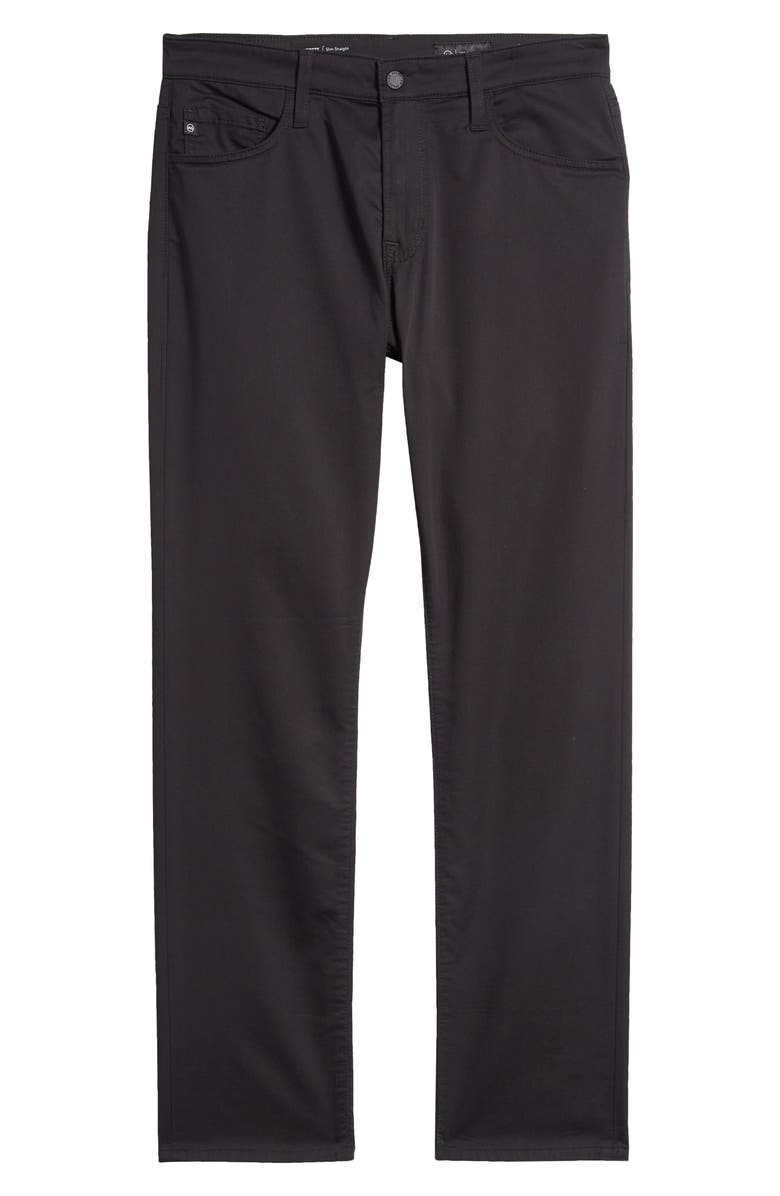 AG Everett Commuter Performance Slim Straight Pants, Alternate, color, True Black