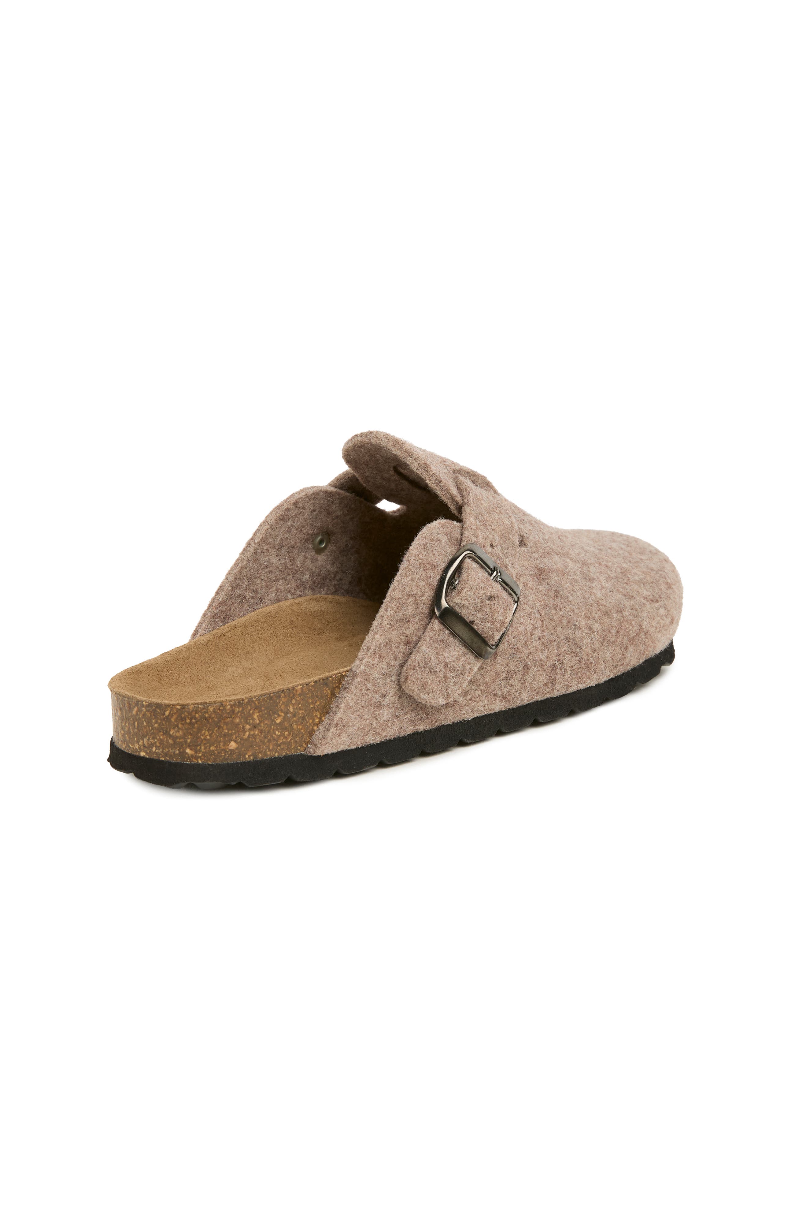 Felt Flatform Clogs, Alternate, color, Taupe