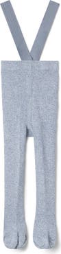 Peek a boo Boy Knit Overall Elastic Strap Footless Romper