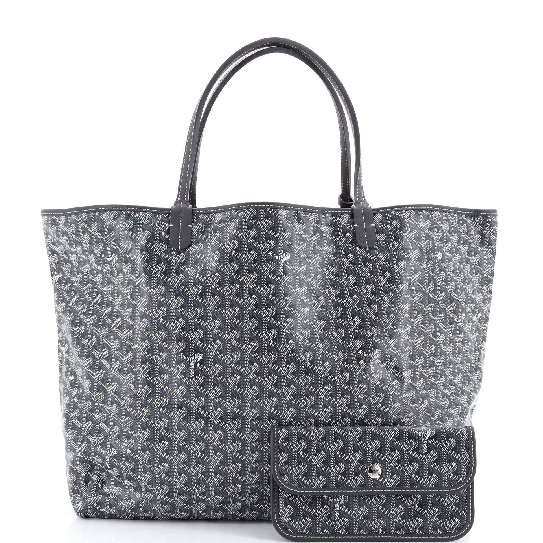 Pre-Owned Goyard Saint Louis Tote Coated Canvas GM, Alternate, color, Gray