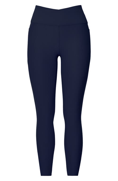 Rhone Ripple Pocket Ankle Leggings In Blue