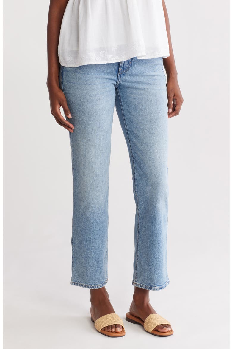 Zoe High Waist Straight Leg Jeans, Main, color, D018 - TELL ME WHY