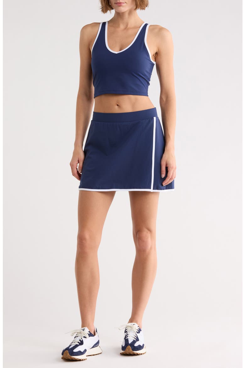 Lux Emmie Crop Tank & Skort Set, Main, color, NAVAL ACADEMY