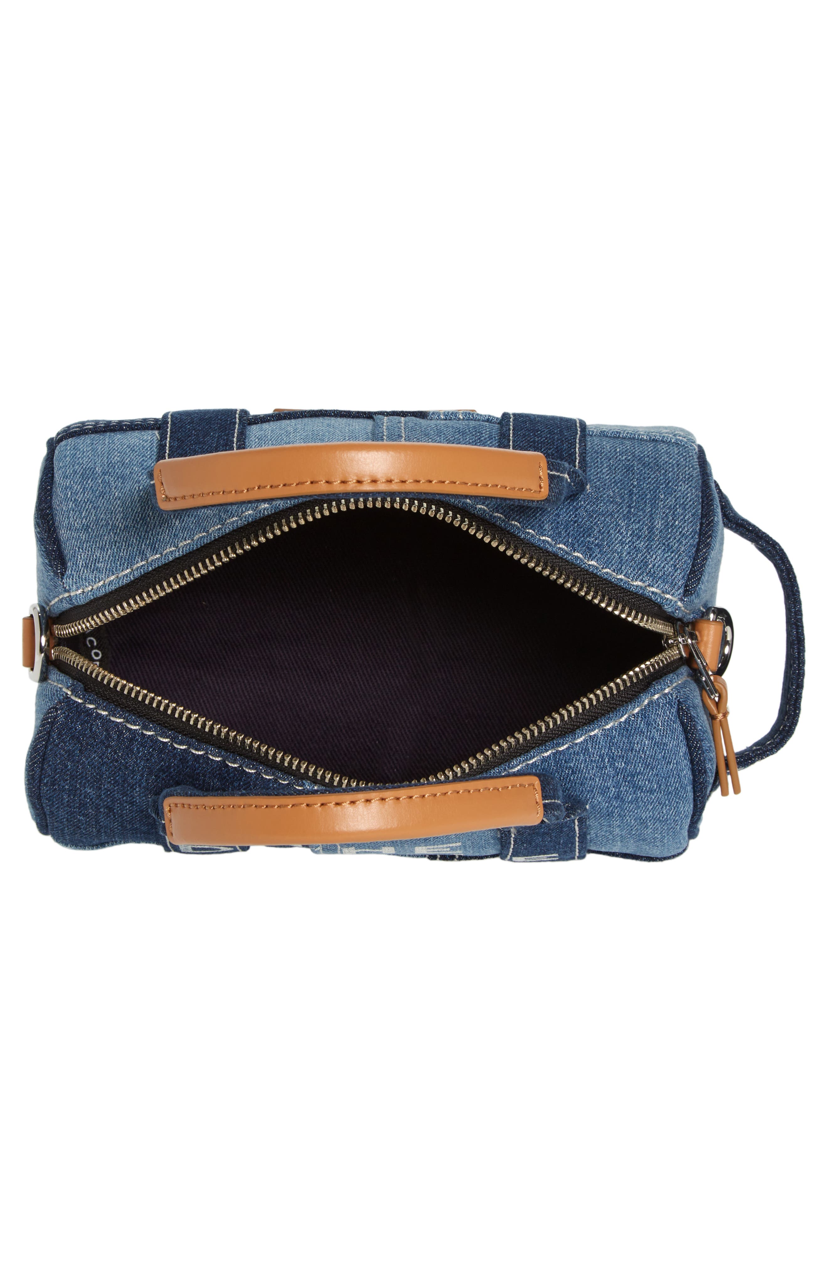 Marc Jacobs The Mini Denim Duffle Bag, Alternate, color, 