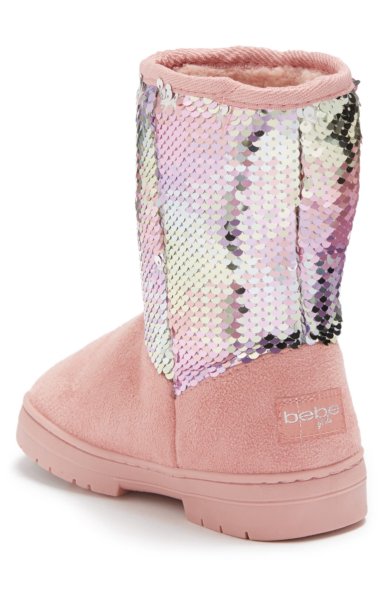 Sequin Faux Fur Lined Boot, Alternate, color, BLUSH MULTI