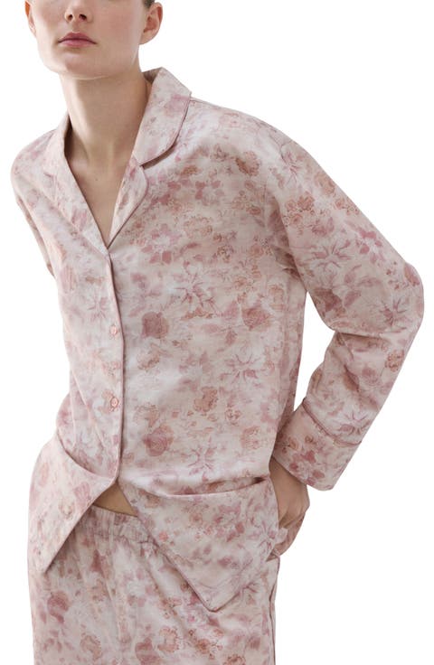 Relaxed Fit Cotton Pajama Top