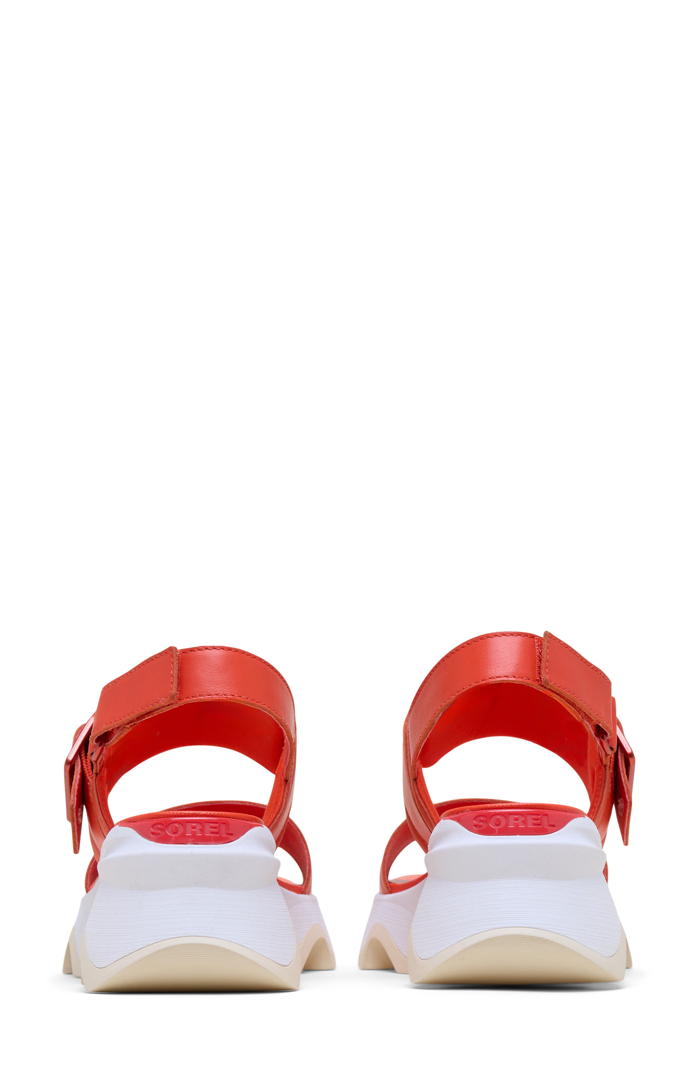 Kinetic Impact Wedge Slide Sandal, Alternate, color, CRIMSON FIRE/ HONEY WHITE
