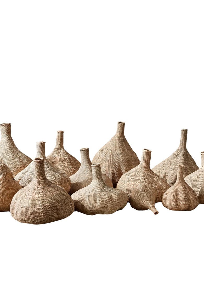Long-Necked Ilala Garlic Gourd Basket, Main, color, Natural - Large