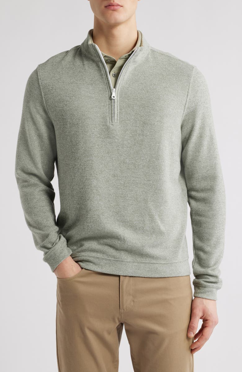 Scott Barber Marled Half Zip Sweatshirt, Main, color, 