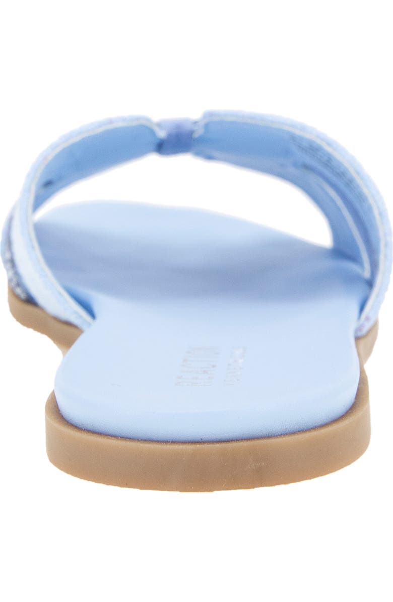 Kenneth Cole Reaction Whisp Rhinestone Slide Sandal, Alternate, color, Sky Blue Weave