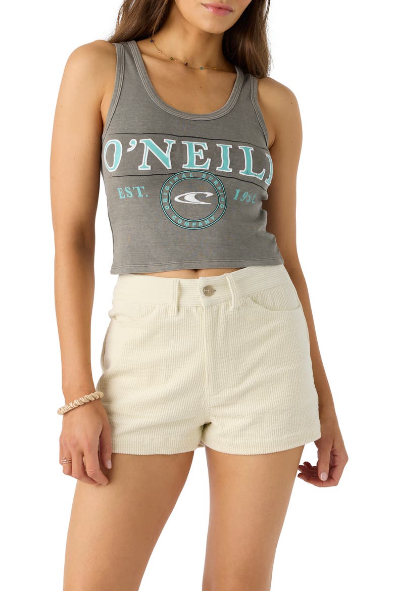 Langford High Waist Corduroy Shorts, Alternate, color, WINTER WHITE