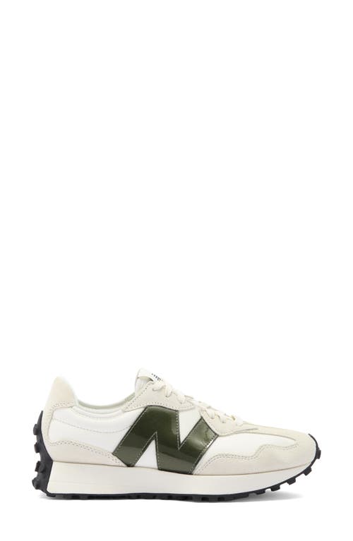 New Balance 327 Patent Sneaker In White