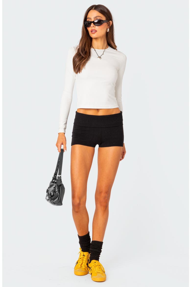 Tay Long Sleeve Crop Top, Alternate, color, WHITE