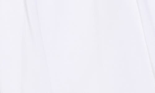 Elan Surplice Neck Cover-up Crop Top In White