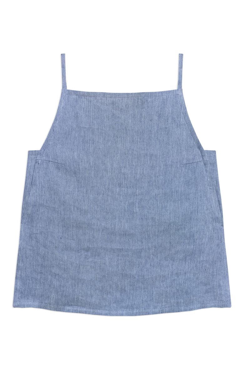 Apron Front Linen Blend Twill Camisole, Alternate, color, LIGHT DENIM